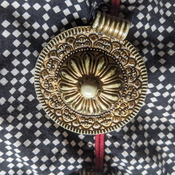 Black, White, Red Authentic Anarkalis Indian Dress Size XL - Picture 6 of 7